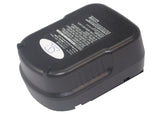 Battery for Black & Decker HP126F2K HP126F2B HP122KD HP122K EPC12CABK EPC12CA XTC12IKH EPC126BK XTC12IK A12 A12EX A12-XJ A1712 B-8315 BD1204L BD-1204L BPT1047 FS120B FS120BX FSB12 HPB12