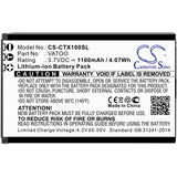 Battery for Contacta RF-RX1 RF-TRX RF-TX1 VATOO