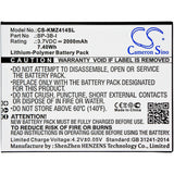 Battery for Kruger&Matz Drive Drive 2 KM0408 KM0414 BP-3B-I