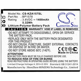 Battery for Kazuna 440G eTalk eTalk 4G KAZ-F019 KAZF019PP KAZ-F019PP BP1578