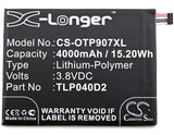 Battery for Alcatel 9007T One Touch Pixi 3 7 OT-9007 TLP040D2