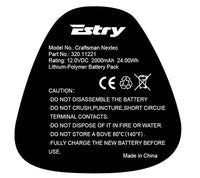 Estry 12V Battery for Craftsman Nextec 12V 11221 9-11221, 320.11221 Lithium Ion Battery