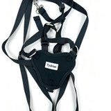 Tydrian Cat Harness and Leash Set, Escape Proof Adjustable Soft Pet Vest Harness for Walking, Breathable No Pull Kitten Harness for Small Medium Cats, Black