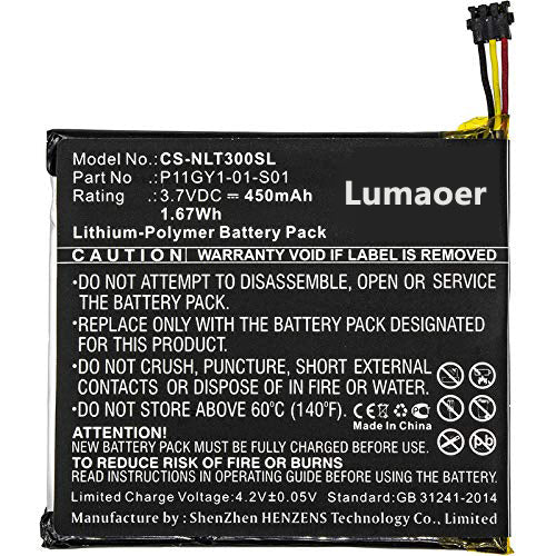 Lumener 3.7V 450mAh Battery Replacement for Nest, Learning Thermostat T200877 Learning Thermostat T200477 T200777 T200877 Learning Thermostat T200777,3701-0001-01 P11GY1-01-S01