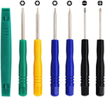 (TM) - 7 Tools (T8, T6, T5, T-, T+, Plastic & Pentalobe) Repair Kit Opening Tools for iPhone, iPad, GPS, Kindle, Nook, iPod, Watch Repair, Battery Replacement