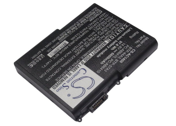 Battery for Medion MD9783 MD9783-A Titanium 1CPC159883-01 60.46Y16.011 6T226 7T059 909-2220 BTP44A3 BTP-44A3 BTP-57A1 CP159883-01 FH2 FH2U FHS2111 FPCBP70 MS211 MS2111 MS2113 MS2117 MS2126 PC-AB6410