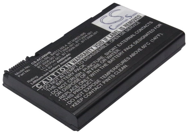 Battery for Acer Travelmate 291Lmi TravelMate 4051LMi TravelMate 4152NLC Aspire 9104LM BTT3504.001 BT.T3504.001 BT.3506.001 BATCL50L BT.T3506.001 BT.00803.005 BATCL50L4 LC.BTP04.001