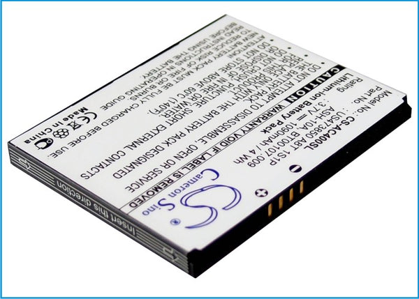 Battery for Acer beTouch E400 beTouch E400B neoTouch P400 ASH-10A BT00107.008 BT00107.009 US473850 A8T 1S1P