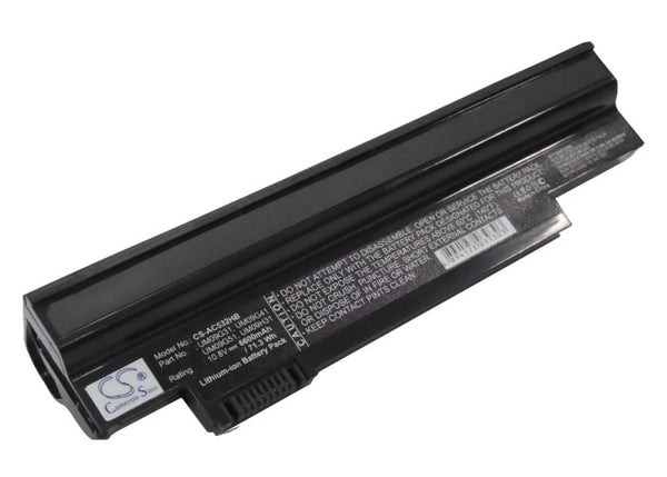 Battery for Acer AO532h-2226 Aspire One 532H-2789 AO532h-2223 AO532h-21s Aspire One 532H-2742 AO532h-21r UM09C31 UM09G31 UM09G41 UM09G51 UM09H31 UM09H36 UM09H41 UM09H56 UM09H70 UM09H73 UM09H75