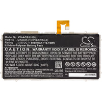 Battery for Acer B3-A10-K154 B3-A10-K3BF Iconia One 10 B3-A10 ZA6025 (1ICP/4/82/74-2)