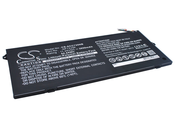 Battery for Acer Chromebook C720-2482 Chromebook C720-2420 Chromebook C720-2103 AP13J4K AP13J3K ZU12029-13020 KT.00304.001 KT.00303.011 KT.00303.001 AP13J4K(3ICP5/65/88)