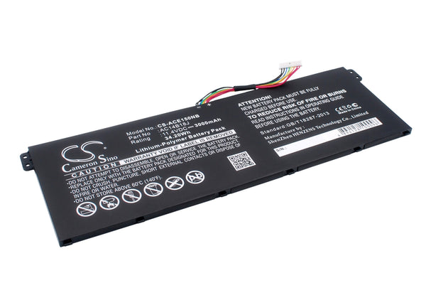 Battery for Acer Aspire E11 Chromebook 13 CB5-311 Aspire ES1-531-C787 Aspire ES1-731-C930 CB3-111-C0B7 Aspire ES1-111M AC14B13J AC14B18J AC14B18J(3ICP5/57/80) KT.0040G.004 KT0030G.004