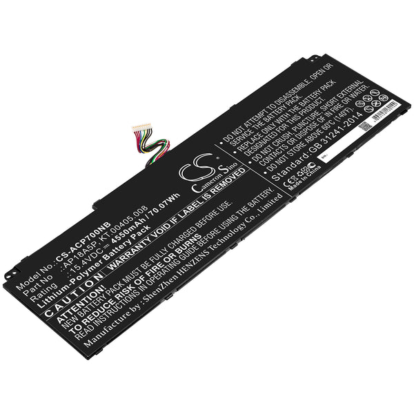 Battery for Acer Predator Helios 700 PH717-71-4 ConceptD 9 CN917-71P-94B3 ConceptD 9 CN917-71-976H ConceptD 9 CN917-71P-95Z0 ConceptD 9 Pro CN917-71P-92Y1 AP18A5P KT.00405.008