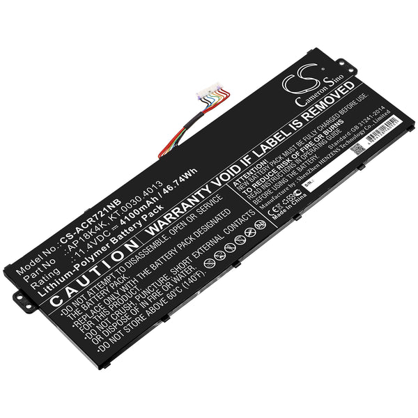 Battery for Acer Chromebook 311 C721 R721T Chromebook Spin 311 R721T AP18K4K KT.0030.4013