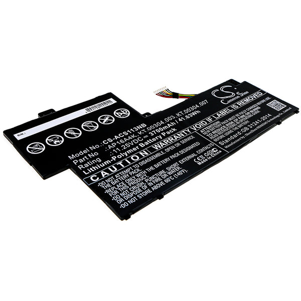 Battery for Acer Aspire One Cloudbook 11 AO1-13 Aspire One Cloudbook AO1-132-C AP16A4K KT.00304.003 KT.00304.007