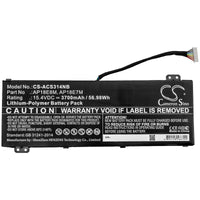 Battery for Acer Aspire Nitro 5 AN515-54-74F2 Aspire 7 A715-74G-54K3 Aspire 7 A715-74G-73BV Aspire 7 A715-74G-7511 Aspire Nitro 5 AN517-51-51YA AP18E7M AP18E8M KT.00407.007 KT00407009