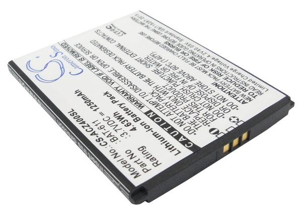 Battery for Acer Liquid Z4 Z140 Z160 BAT-611 KT.0010B.006