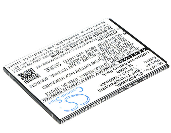 Battery for Acer Liquid Z630 Liquid Z630S T04 BAT-T11 BAT-T11(1ICP4/68/88) KT.0010S.018