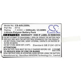 Battery for Additel ADT 223A Documenting Process C 22XA Multifunction Calibrator ADT 672 Digital Pressure Calib ADT 221A Multifunction Tempera ADT 220 Multifunction Loop Cal 9702 9712