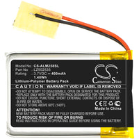 Battery for Altec Lansing IMW257 IMW257-MT IMW257-OW-TA IMW258 IMW258BLK Mini H2O 2 Mini H2O 3 LZ502535