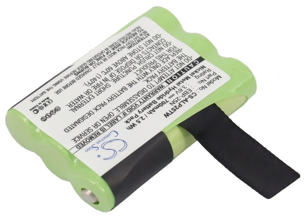Battery for Alinco DJ-S41 DJ-SR1 PMR446 EBP-25N
