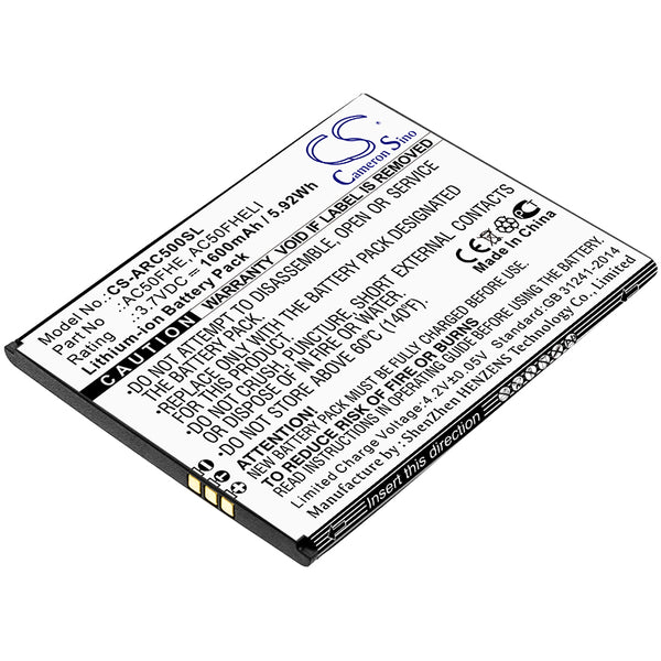 Battery for Archos 50F Helium Lite GX395872 AC50FHE AC50FHELI
