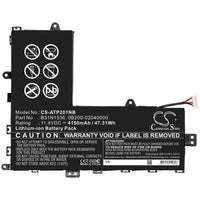 Battery for Asus VivoBook Flip TP201SA-FV0027D TP201SA VivoBook Flip TP201SA-FV0009T VivoBook Flip TP201SA-FV0010T VivoBook Flip TP201SA VivoBook Flip TP201SA-FV0008T 0B200-02040000 B31N1536