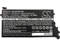 Battery for Asus Transformer Book TX201LA TX201LA 0B200-00600100 C11N1312