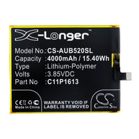 Battery for Asus 4 Selfie Lite Dual SIM LTE ZB520KL ZenFone 4 Selfie Lite C11P1613