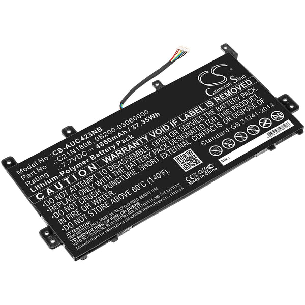 Battery for Asus C423NA-BV0044 C423NA-0031AN4200 C423NA-1A C423NA-BZ0038 C523NA-1A C423NA-DH02 C423NA-BV0001 C423NA-RH91T-CB C423NA-BV0017 C523NA-A20033 0B200-03060000 0B200-03130000 C21N1808