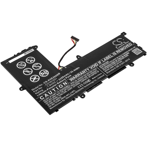 Battery for Asus R209HA L200HA E200HA E200HA-1E E200HA-FD0083TS R209HA-FD0015TS E200HA-UB02-GD E200HA-FD0076TS E200HA-FD0044TS E200HA-FD0046TS EeeBook X206HA-FD0077T 0B200-01870000 C21N1521