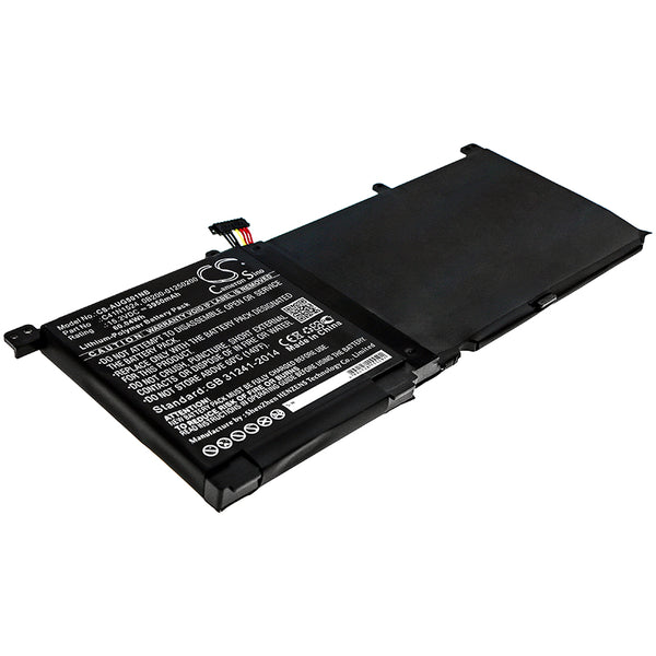 Battery for Asus N501VW-2B ROG G501VW ROG G501VW-BSI7N25 ROG G501VW-FY106T ROG G501VW-FY107T ROG G501VW-FY124T UX501JW UX501VW UX501VW-FY103T 0B200-01250200 C41N1524