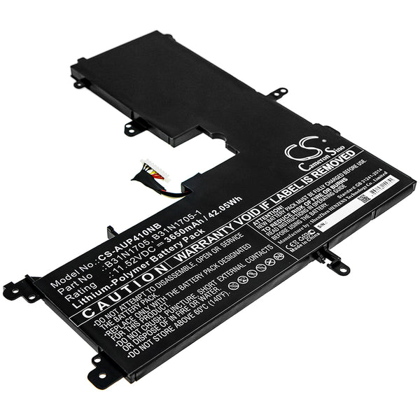 Battery for Asus TP410UF-EC034T VivoBook Flip 14 TP410UA-EC229 UX460UA-2G TP410UR TP410UF-EC039T TP410UF-EC017T VivoBook Flip 14 TP410UA-DB51T Q405UA 0B200-02660000 0B200-02660100 B31N1705 B31N1705-1