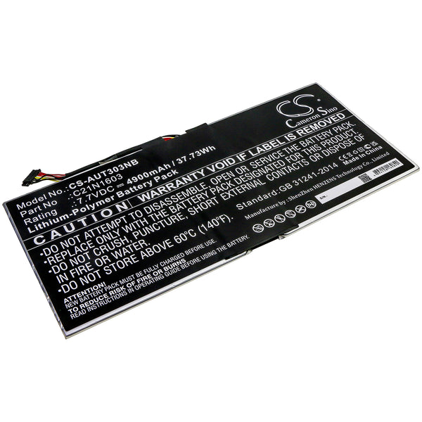 Battery for Asus T303UA-GN032R B9440UA T303UA-GN052T T303UA-GN039R T303UA-GN044R T303UA-GN040T T303UA-DS75T T303UA-6200GY T303UA-3G B9440UA-XS51 0B200-02100100 0B200-02100200 0B200-02100300 C21N1603