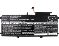 Battery for Asus Zenbook UX305CA-FB055T Zenbook UX305FA-FC284T Zenbook UX305CA-FB031T Zenbook UX305FA-FC225T Zenbook UX305CA-EHM1 Zenbook UX305FA-FC190H Zenbook UX305CA-DHM4T C31N1411