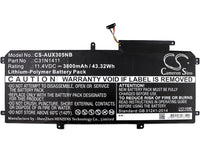 Battery for Asus U305FA5Y10 Zenbook UX305CA-FC042T U305F 13.3 inch Zenbook UX305CA-FC037T U305CA6Y30 Zenbook UX305CA-FC022T Zenbook UX305CA-FC004T Zenbook UX305CA-FB073T C31N1411