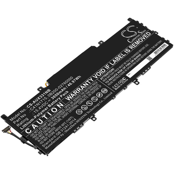 Battery for Asus UX331UA-1A Zenbook 13 UX331UN-EG008T ZenBook 13 UX331UA-EG051T Zenbook 13 UX331UA-EG013T 0B200-02760000 C41N1715
