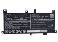 Battery for Asus F450LD4210 F455L F455LD F455LD4030 F455LD-WX107H F455LD-WX109H F455LD-WX383H F455LJ5200 X455LA X455LA-4030U X455LA-N4030U X455LA-WX002D 0B200-01130200 C21N1401 C21N1409 PP21AT149Q-1