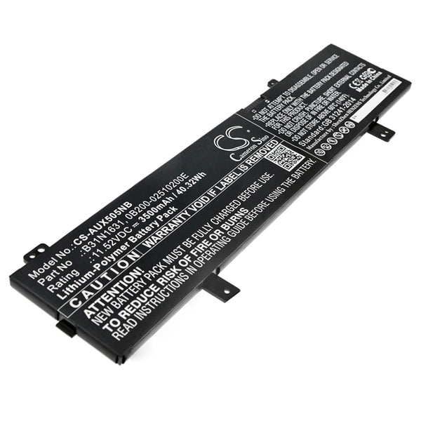 Battery for Asus F505ZA-DB31 X505ZA-BQ298 X505ZA X505BP VivoBook 15 F505Z F505ZA Vivobook 15 VivoBook 15 X505B F505ZA-DH51 VivoBook 15 X505Z X505BP-BR013T F505ZA-BQ117T 0B200-02510200E B31N1631