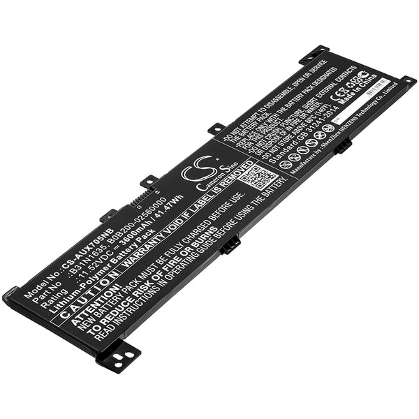 Battery for Asus N705UD-GC111T N705UD-GC106T P1700UV-GC250R N705UN-GC080T F705QA-BX010T P1700UF N705FN-GC039T R702NA-BX054T P1700UQ-GC105R N705FN F705NC M705UD N705UD-GCJ28T B0B200-02560000 B31N1635