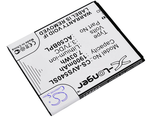 Battery for Archos 50b Platinum AC50BL AC50BLP AC50BPL AL50BPL