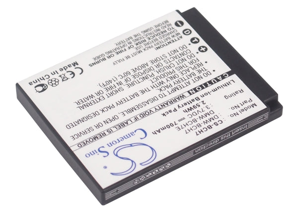 Battery for Panasonic Lumix DMC-FP2R Lumix DMC-FP1 Lumix DMC-FP2H Lumix DMC-FP2G Lumix DMC-FP2D Lumix DMC-FP2A Lumix DMC-FP2 Lumix DMC-FP1S DMW-BCH7 DMW-BCH7E DMW-BCH7G DMW-BCH7GK DMW-BCH7PP