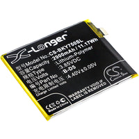 Battery for BBK VIVO Y75 VIVO Y75 Dual SIM VIVO Y75 Dual SIM LTE VIVO Y75a VIVO Y75a Dual SIM VIVO Y75a Dual SIM LTE B-D5