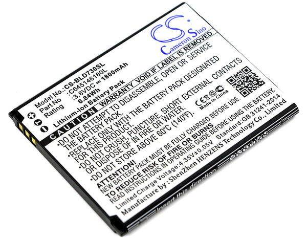 Battery for BLU D730L D730U Dash 4.5 C645146180L