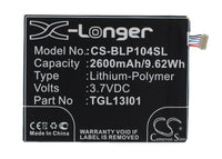 Battery for Wiko Darkside Darside TLG15G08