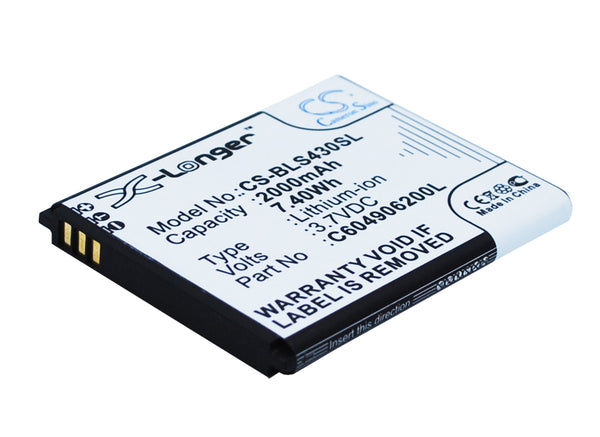 Battery for BLU D310 Dash 4.5 S430L S430U Sport 4.5 C604905200T C604906200L