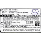 Battery for BLU T190 T190i T191 Tank C663907180T