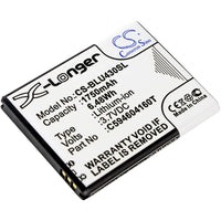 Battery for BLU D910A VIVO 4.3 C594604160T