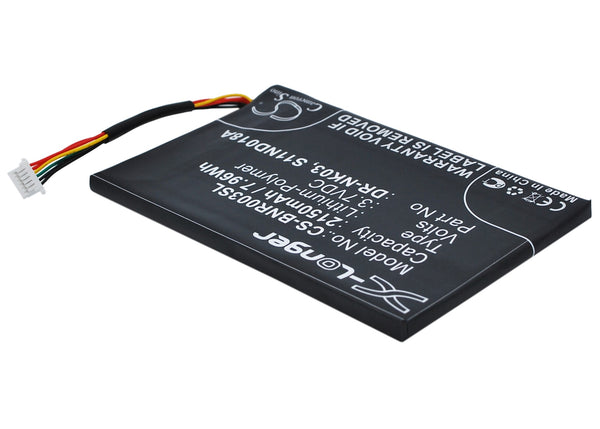 Battery for Barnes & Noble BNRV300 BNTV350 Nook Simple Touch Simple Touch 6" DR-NK03 MLP305787 S11ND018A