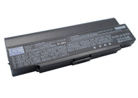 Battery for Sony VAIO VGN-NR120 VAIO VGN-CR310 VAIO VGN-AR720E/B VAIO VGN-NR298E VAIO VGN-CR420E/N VAIO VGN-AR870 VAIO VGN-NR490E VAIO VGN-CR150E VAIO VGN-CR515E VGP-BPL9 VGP-BPL9A VGP-BPL9B
